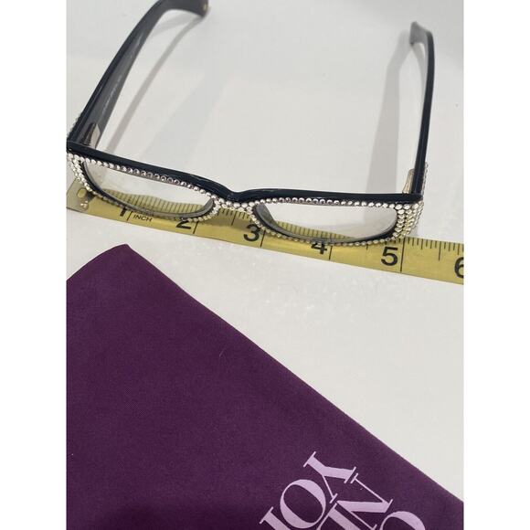 jimmy crystal New York glasses Farm black studded main image 5
